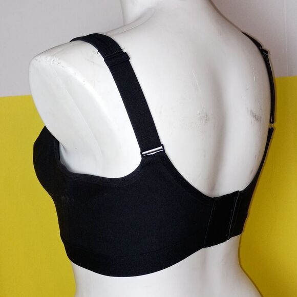 Womens Size 38G Plus Size Wireless Cotton Full Coverage BRA Black - Picture 5 of 10
